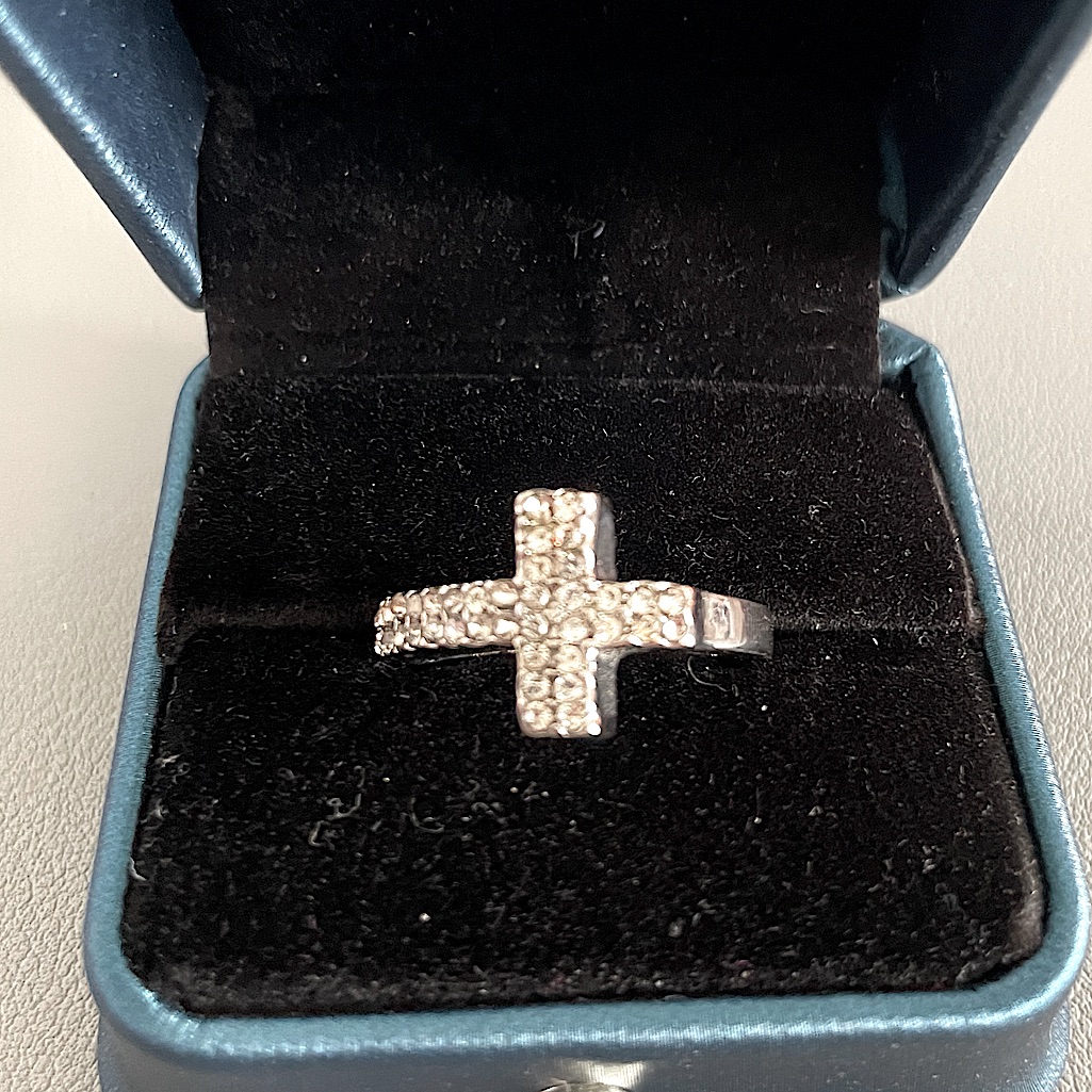 Cross Ring, Silver